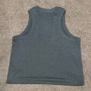 Gray/green tank top